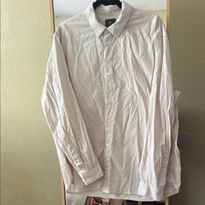 H&M Men's Regular Fit corduroy shirt Cream Shirt